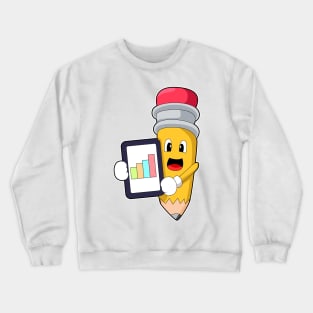 Pencil Secretary Graphic Crewneck Sweatshirt